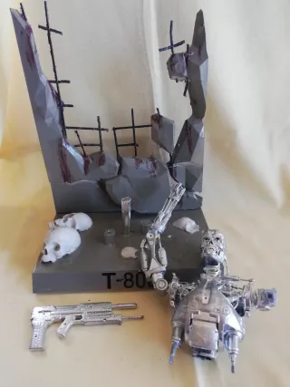 Figura T-800 Terminator Diorama 1/6