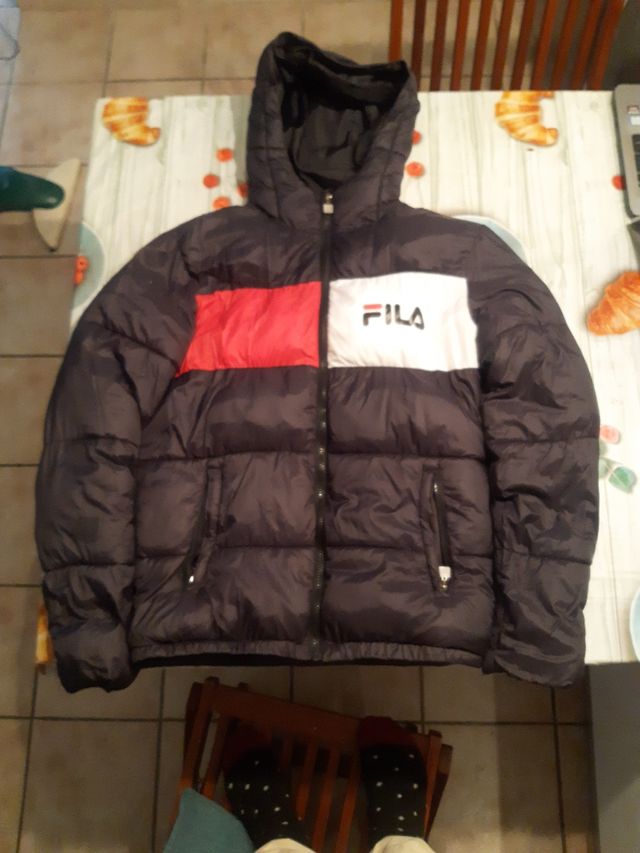 Giaccone invernale Fila nero e rosso