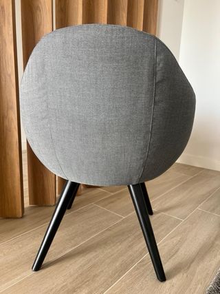 Sillón Gris de un cuerpo Tapizado