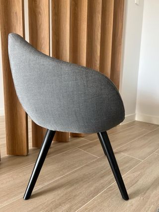 Sillón Gris de un cuerpo Tapizado