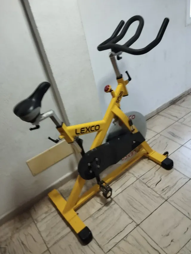 Bicicleta Spinning Lexco SP505 Amarilla