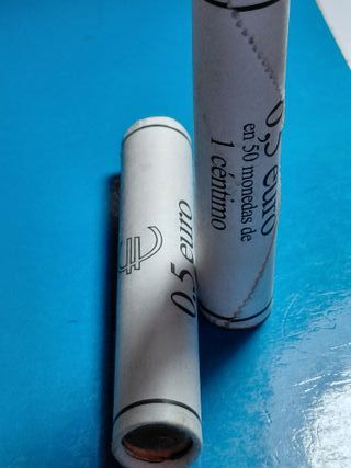 Cartucho 50 monedas 1 céntimo Andorra 2018