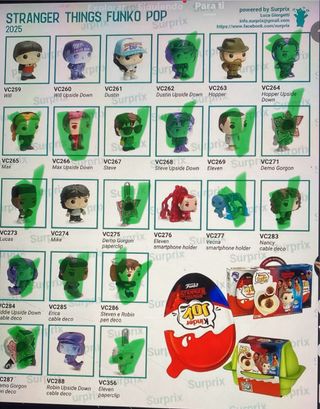 Mini funko stranger things