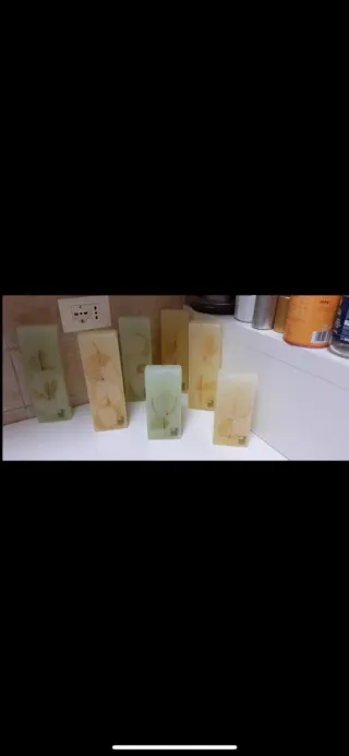 Set 7 Candele Decorate