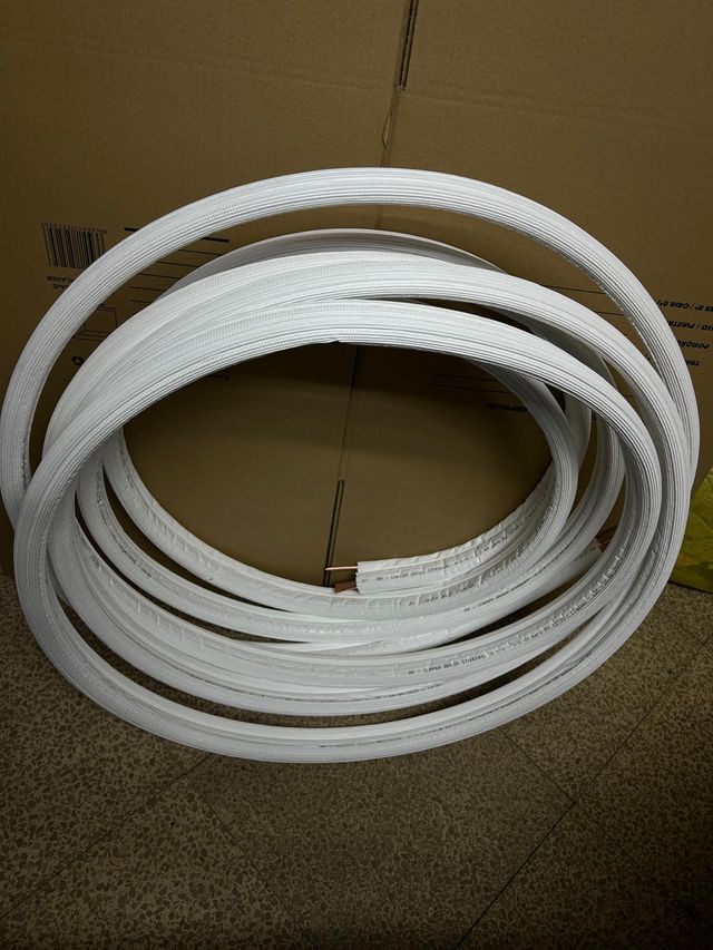 Tubo Cobre Refrigeración Aislado 1/4-1/2 12.5M