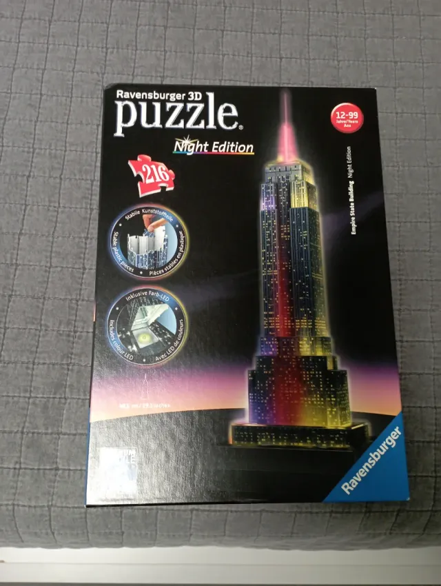 Puzzle 3D Ravensburger Empire State Building Night