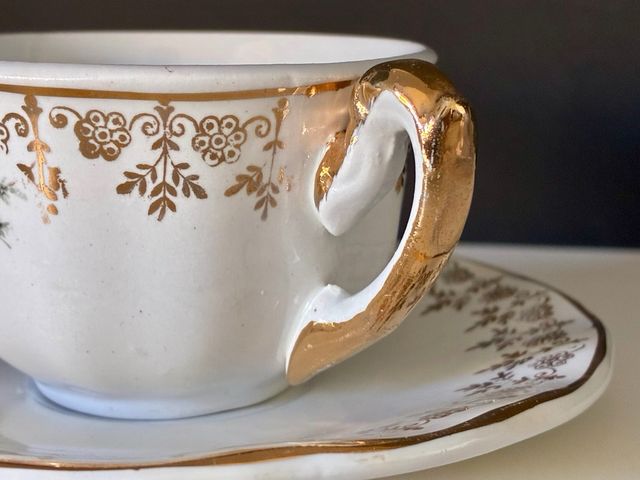 🇪🇸 Pickman 2 copos de porcelana com rosas