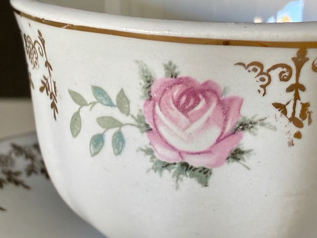 🇪🇸 Pickman 2 copos de porcelana com rosas