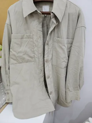 Sobrecamisa oversize verde Talla única