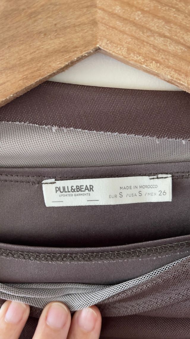 Vestido largo degradado Pull & Bear