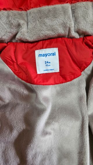 Piumino Mayoral bambina 2 anni