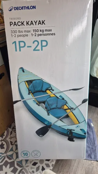 Kayak hinchable Decathlon Tribord 1P-2P
