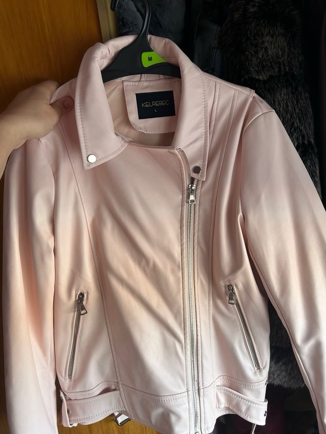 Elegante chaqueta rosa
