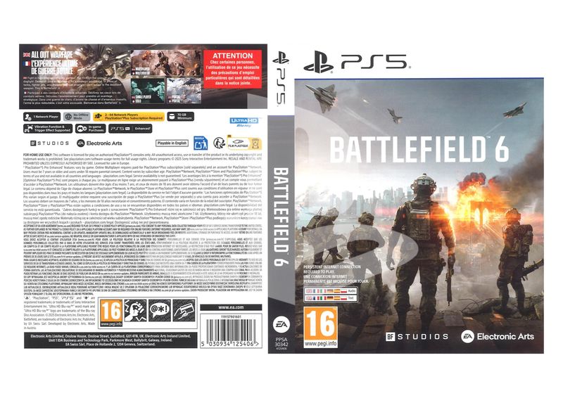 Imagen de Carátula personalizada BATTLEFIELD 6 | PS5