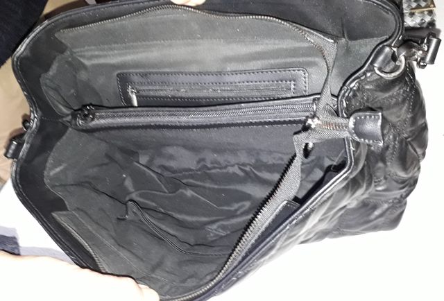 Borsa donna nera con decorazioni