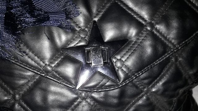 Borsa donna nera con decorazioni