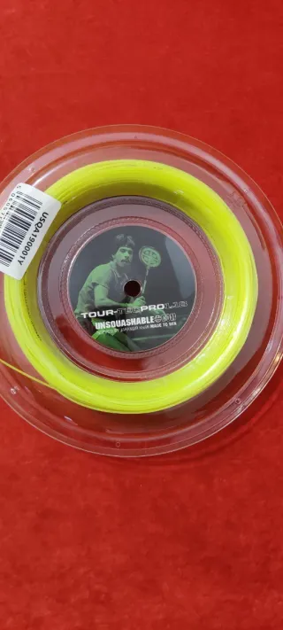 Rotolo nuovo corda Squash Tour-Tec Pro 1.18 Gialla
