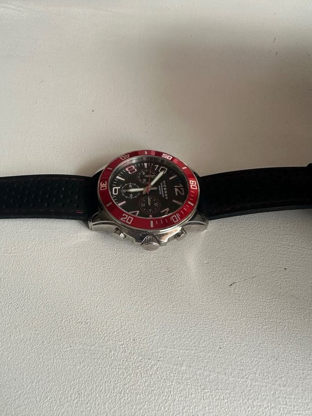 Reloj Viceroy Cronógrafo Negro y Rojo
