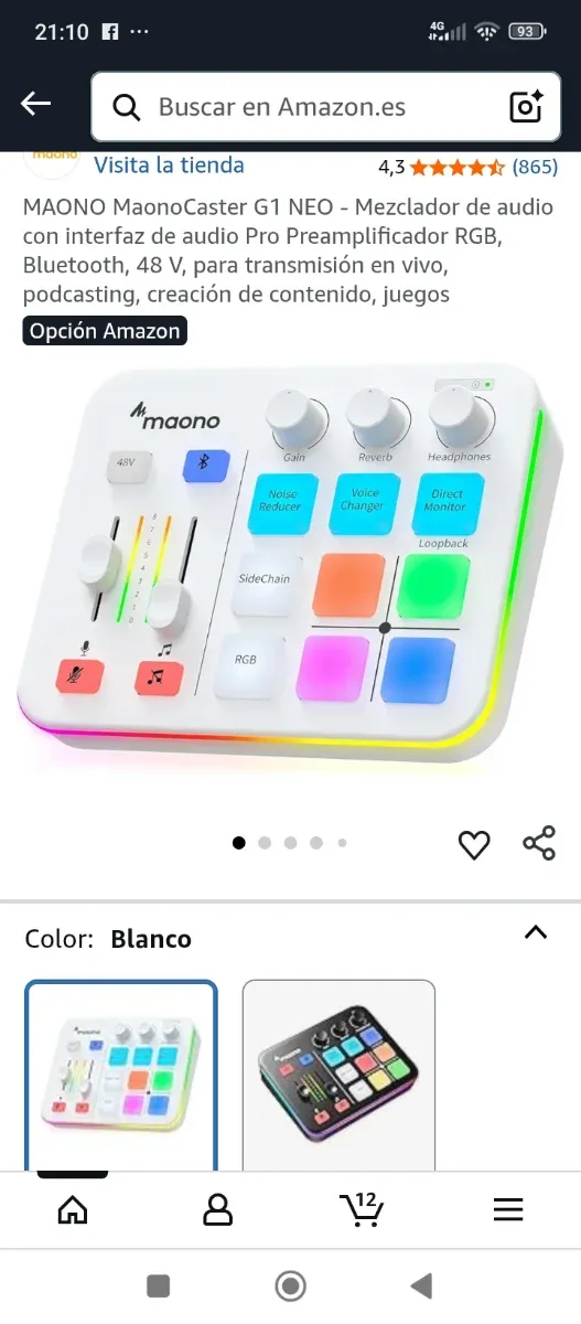 Mezclador de audio Maono MaonoCaster G1 NEO