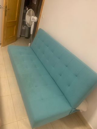 Sofá Cama Clic Clac Azul Turquesa Negociables
