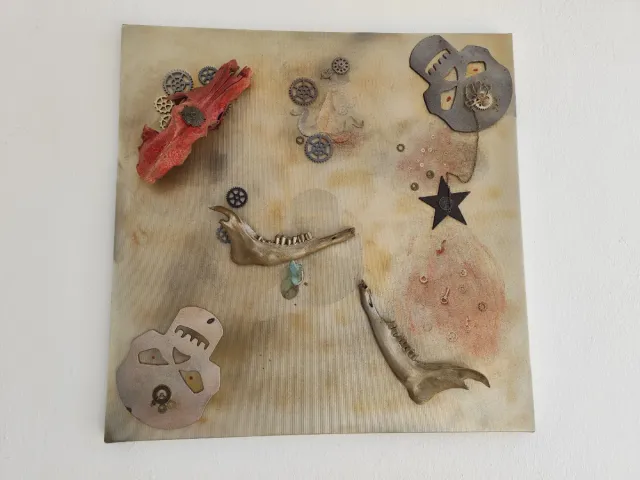 Lienzo Halloween Ikeauh terrorífico en relieve