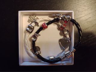 Set 2 Braccialetti con charms natalizi