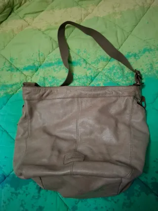 Borsa a tracolla beige/grigia