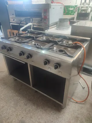 COCINA INDUSTRIAL 6 FUEGOS 120 CM