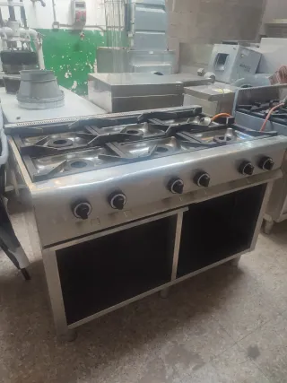 COCINA INDUSTRIAL 6 FUEGOS 120 CM