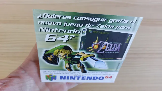 CAMBIO Rarísimo Folleto Zelda Majora's Mask Radio