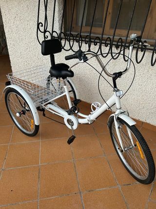 Triciclo adulto plegable 24 7 velocidades