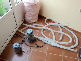 Bomba depuradora piscina + mangueras
