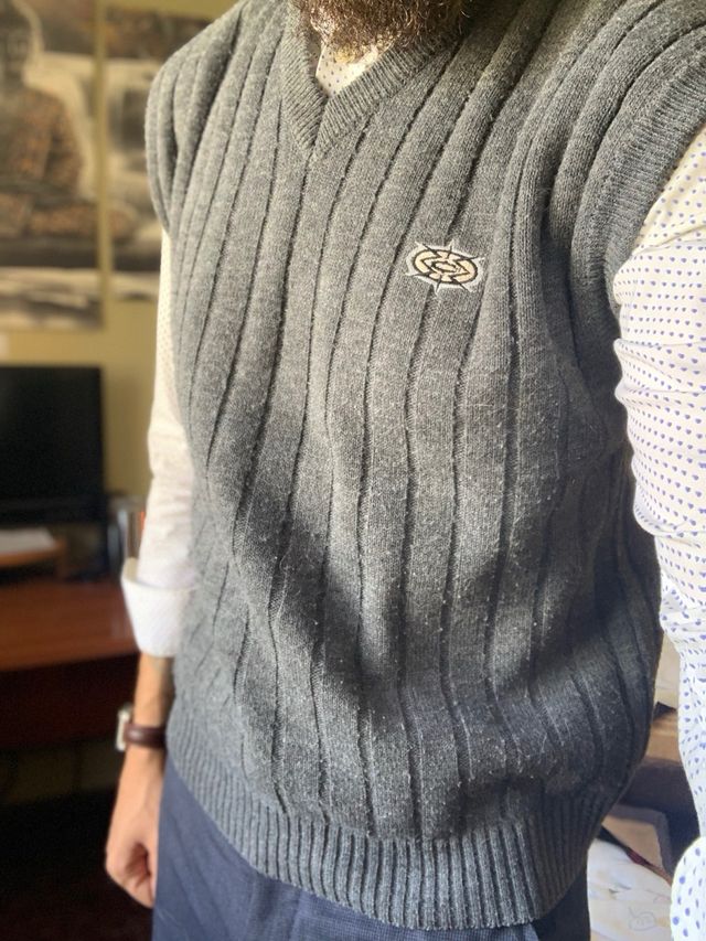 Jersey Old Money Gris Hombre