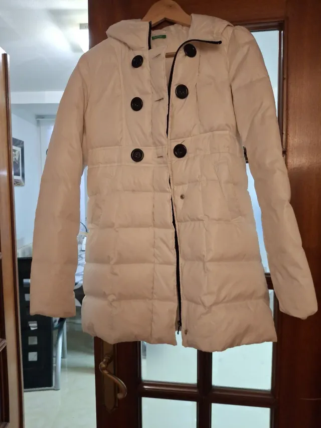 Abrigo niña blanco talla XXL 10/11 años