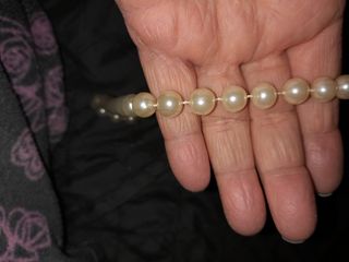 Collana lunga in perle di vetro