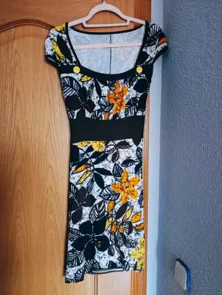Vestido de punto estampado floral