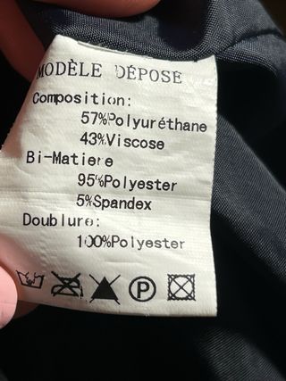 Chaqueta azul marino Escandelle Paris