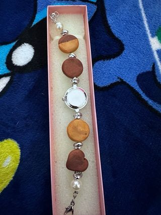 Orologio Fimo Ciambella Cuore