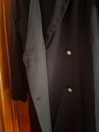 Vestido Chaqueta Cruzada Negro