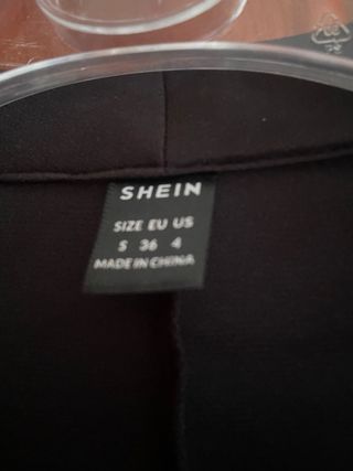 Vestido Chaqueta Cruzada Negro