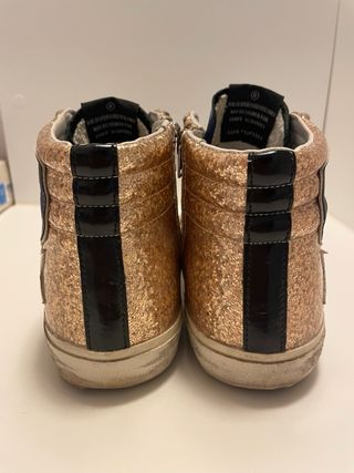 Golden Goose Sneakers Glitter Oro Grigio