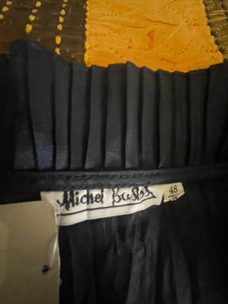 Falda fiesta raso azul