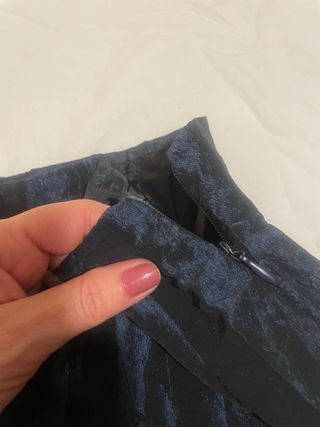 Falda fiesta raso azul