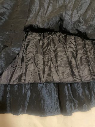 Falda fiesta raso azul