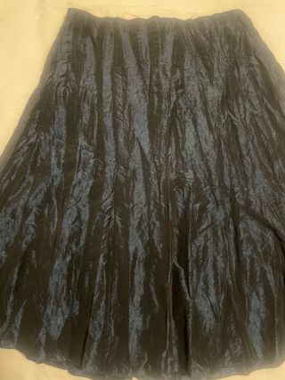 Falda fiesta raso azul