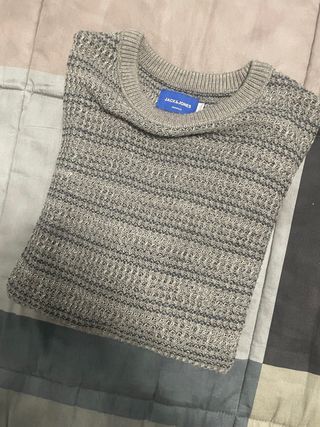 Maglioncino uomo Jack & Jones grigio