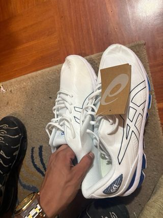 Zapatillas Asics Gel Blancas y Azules