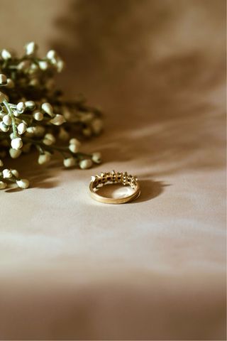 Anillo Oro 18k Zafiros y Brillantes