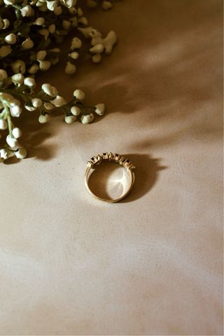 Anillo Oro 18k Zafiros y Brillantes