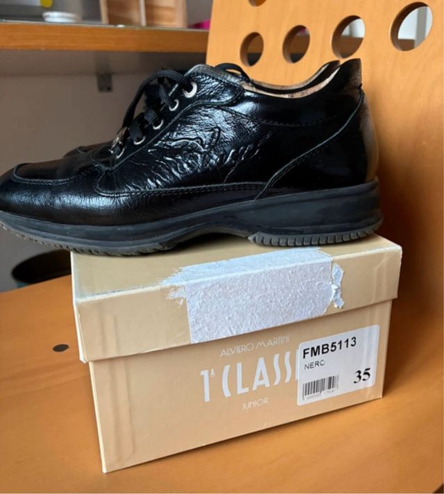 Alviero Martini Scarponcino Nero Taglia 35